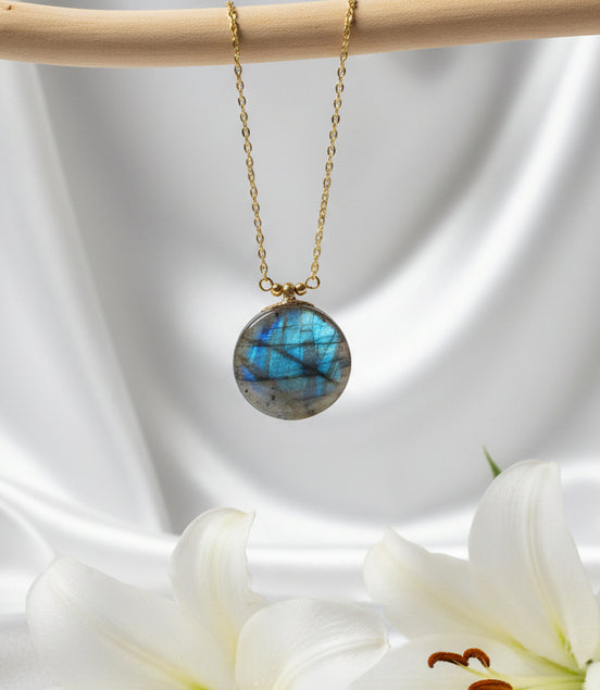 collier pierre naturelle labradorite