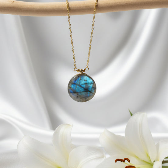 collier pierre naturelle labradorite