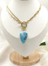 Collier tour de cou en larimar extra