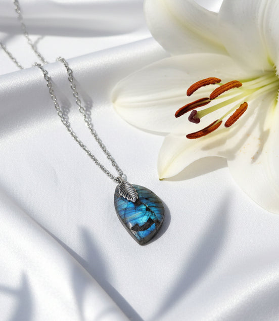 bijou argenté labradorite 70