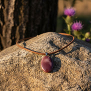 bijoux en jaspe violette
