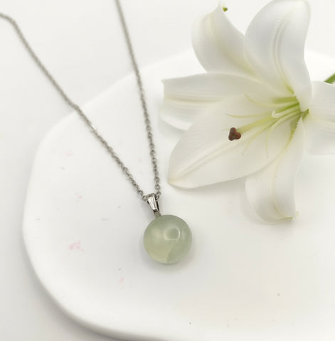 Collier en pierre de Prehnite au choix