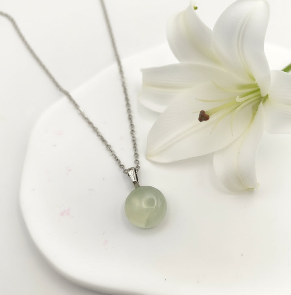 Collier en pierre de Prehnite au choix