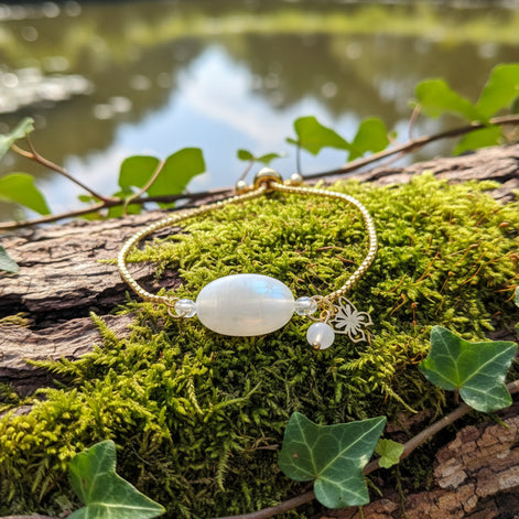 bracelet en pierre de lune