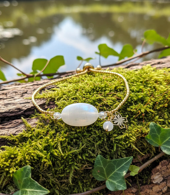 bracelet en pierre de lune