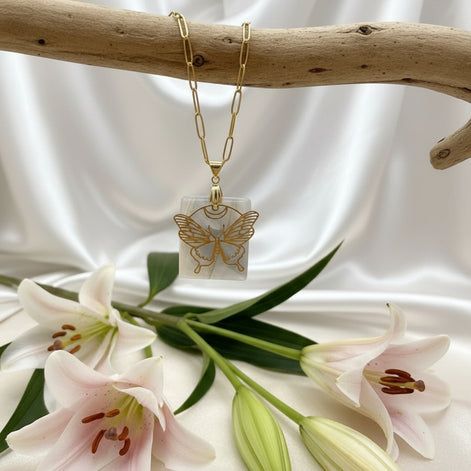 pierre de lune blanche rectangle