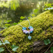 collier coloré et amazonite