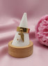 Bague doré ange, pierre et acier ajustable