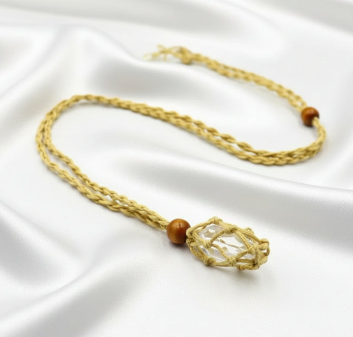 porte pierre Collier sautoir réglable,  pour mettre sa pierre