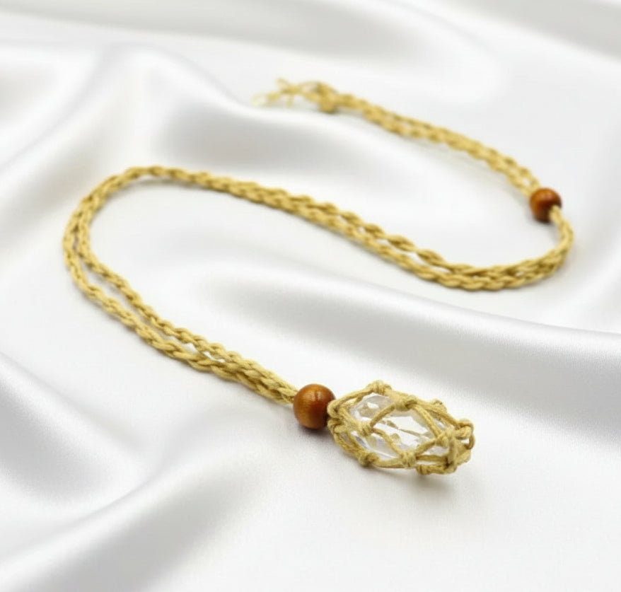 porte pierre Collier sautoir réglable,  pour mettre sa pierre