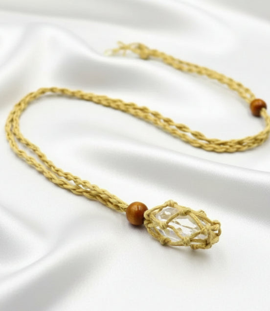 porte pierre Collier sautoir réglable,  pour mettre sa pierre