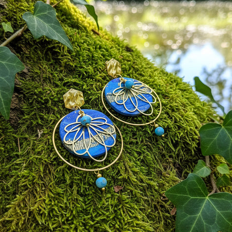 Boucles d’Oreilles en pierre