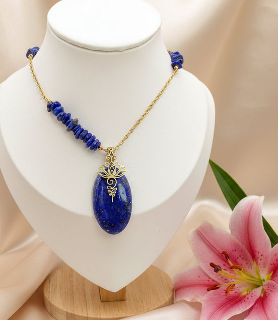 bijou doré et bleu spirituel