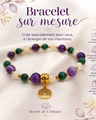 Bracelet Lithothérapie Sur Mesure en Pierres Naturelles, Création Artisanale Personnalisée 70300