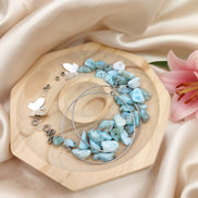 Kit créatif boucles d'oreilles en larimar, papillons, niveau 1
