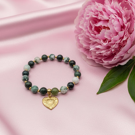 bracelet en agate mousse