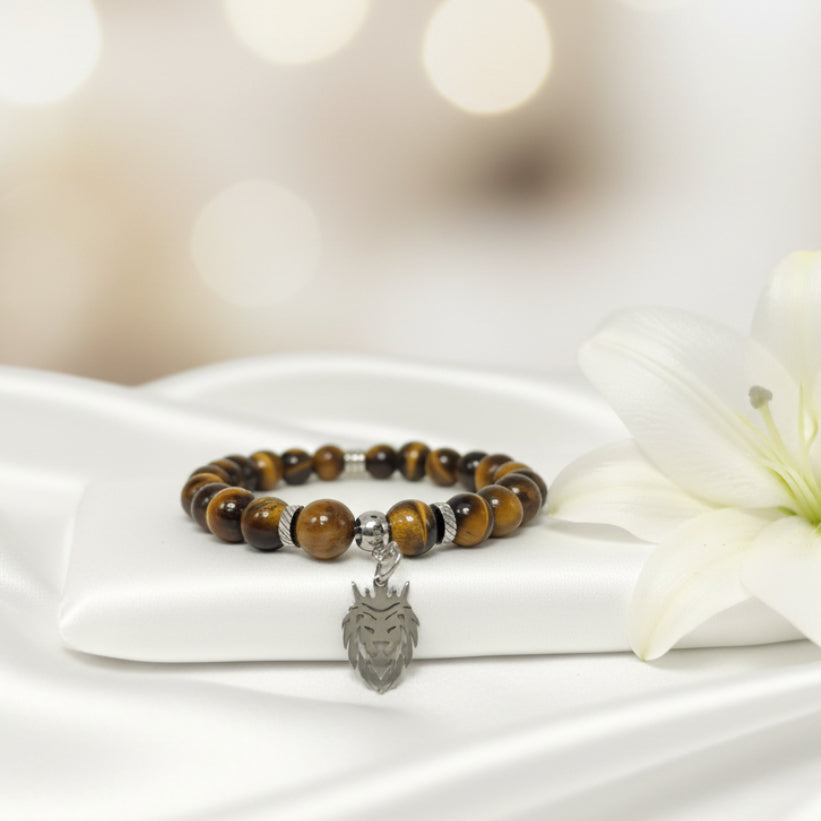 bracelet perle oeil de tigre 