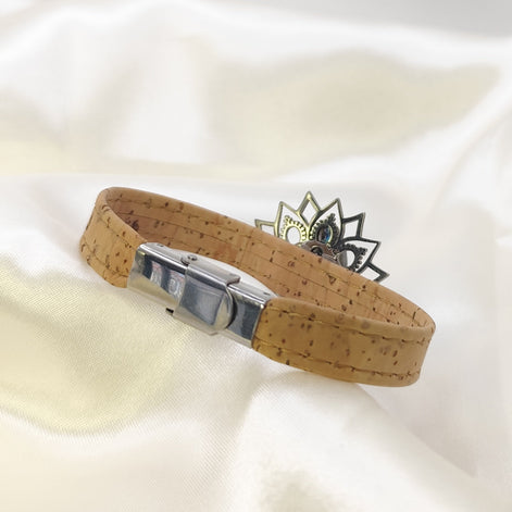 bracelet liège et inox