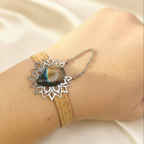 bracelet mandala liege labradorite