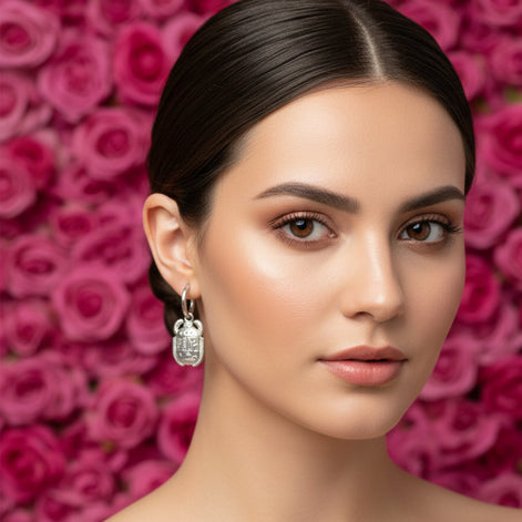 boucles d oreilles egypte scrarabé