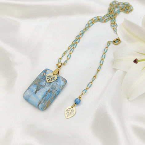 collier apatite doré
