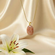 Collier et Pierre de soleil roulée qualité AA au choix
