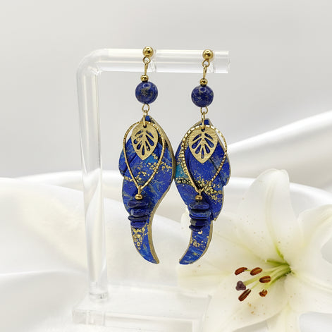 bijoux bleu en pierre