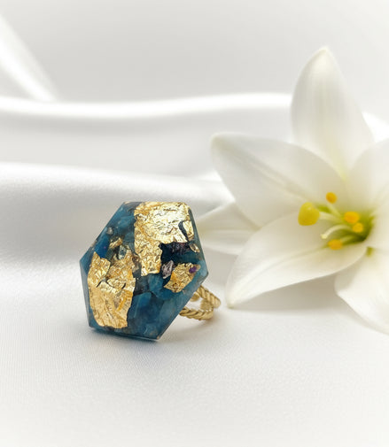 bague en pierre orgonite