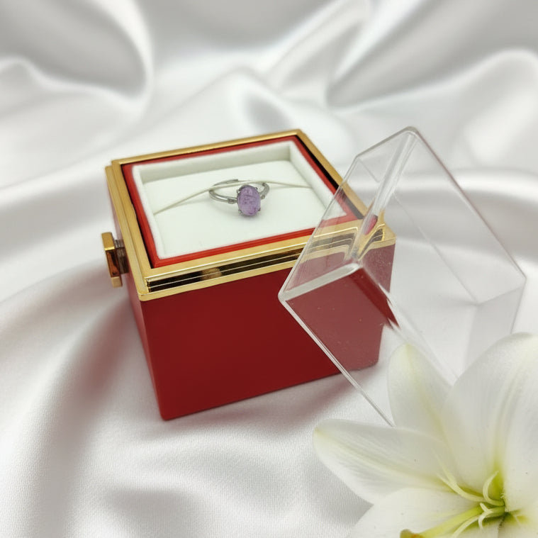 Coffret rose éternel rouge pour demande en mariage