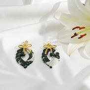 Boucles d’oreilles en Malachite