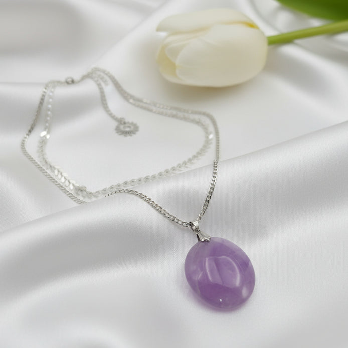 collier améthyste artisanal