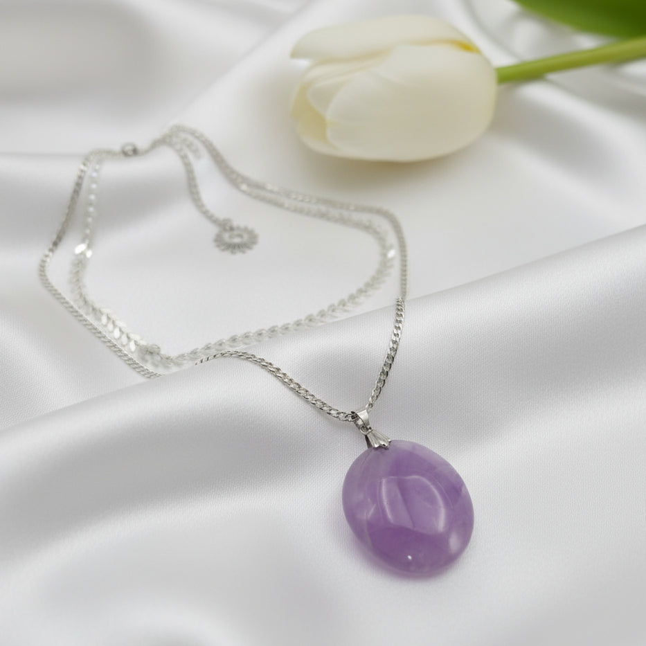 collier améthyste artisanal