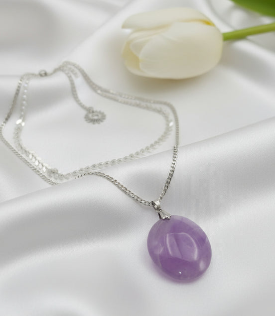 collier améthyste artisanal