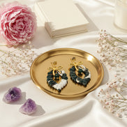 Boucles d’oreilles  Malachite