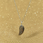 collier argenté pyrite